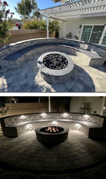 Fire Pit Construction in Anaheim, CA (1)